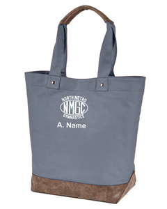 NMGC-945-4 - Authentic Pigment Canvas Resort Tote - NMGC Eclipse Logo & Personalized Name