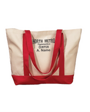 Load image into Gallery viewer, NMGC-961-1 - BAGedge Canvas Boat Tote - NMGC Main Logo &amp; Personalized Name