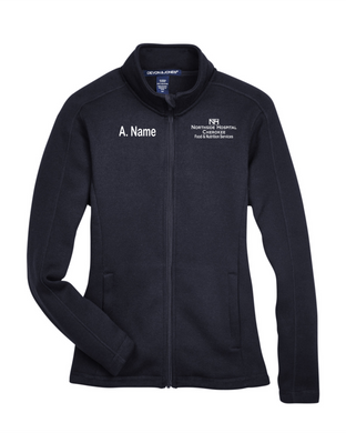 Northside-411-1 - Devon & Jones Bristol Full-Zip Sweater Fleece Jacket - Northside Hospital Food & Nutrition Services Logo and Personalized Name