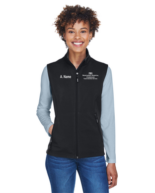 Northside-421-1 - Core 365 Cruise Two-Layer Fleece Bonded Soft Shell Vest - Northside Hospital Food & Nutrition Services Logo and Personalized Name