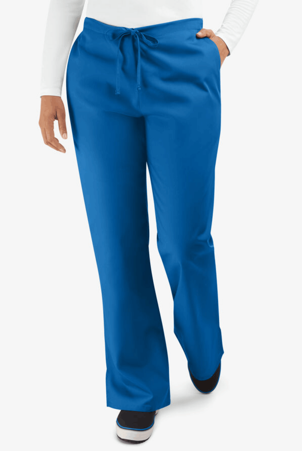Pampa-Emp-003 - Cherokee Workwear Women's 3-Pocket Flare Leg Drawstring Scrub Pants - Regular/Petite/Tall Sizes