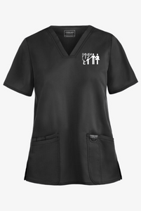 Pampa-003 - Cherokee Workwear Revolution Women's 3-Pocket STRETCH V-Neck Scrub Top