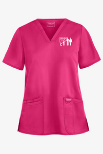 Pampa-003 - Cherokee Workwear Revolution Women's 3-Pocket STRETCH V-Neck Scrub Top