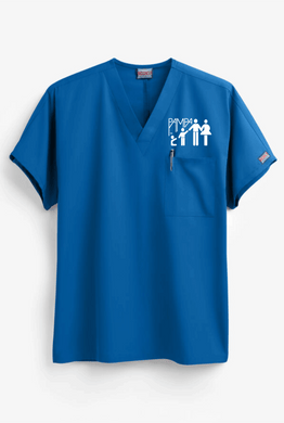 Pampa-Emp-051 - Cherokee Workwear Men's 1-Pocket V-Neck Scrub Top