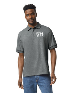 Pampa-117 - Gildan Adult Jersey Short Sleeve Polo - Pampa Pediatrics Logo