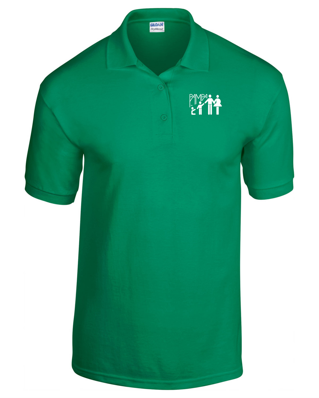 Pampa-117 - Gildan Adult Jersey Short Sleeve Polo - Pampa Pediatrics Logo