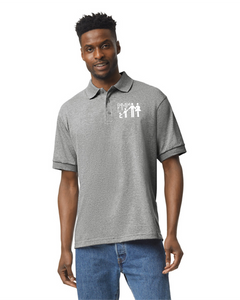 Pampa-117 - Gildan Adult Jersey Short Sleeve Polo - Pampa Pediatrics Logo