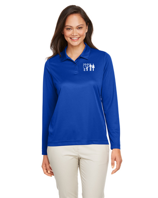 Pampa-Admin-211 - Team 365 Zone Performance Long Sleeve Polo - Pampa Pediatrics Logo