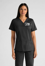 Load image into Gallery viewer, Pampa-Emp-024 - Butter-Soft STRETCH Women&#39;s 4-Pocket V-Neck Scrub Top