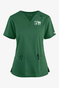 Pampa-Emp-024 - Butter-Soft STRETCH Women's 4-Pocket V-Neck Scrub Top