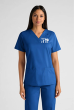 Load image into Gallery viewer, Pampa-Emp-024 - Butter-Soft STRETCH Women&#39;s 4-Pocket V-Neck Scrub Top