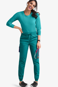 Pampa-Emp-025 - Butter-Soft STRETCH Women's 5-Pocket Cargo Jogger Scrub Pants
