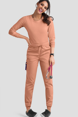 Pampa-Emp-025 - Butter-Soft STRETCH Women's 5-Pocket Cargo Jogger Scrub Pants