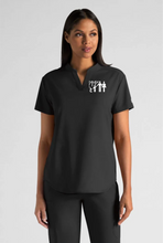 Load image into Gallery viewer, Pampa-Emp-027 - Butter-Soft STRETCH FLXTEK Women&#39;s 2-Pocket Oversized Henley Scrub Top