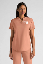 Load image into Gallery viewer, Pampa-Emp-027 - Butter-Soft STRETCH FLXTEK Women&#39;s 2-Pocket Oversized Henley Scrub Top