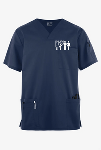 Pampa-Emp-055 - Butter-Soft STRETCH Men's 6-Pocket V-Neck Scrub Top