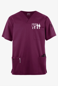 Pampa-Emp-055 - Butter-Soft STRETCH Men's 6-Pocket V-Neck Scrub Top