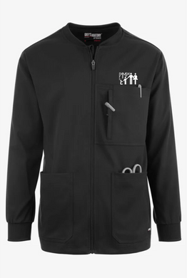 Pampa-Emp-080 - Grey's Anatomy by Barco Spandex STRETCH React Men's 5-Pocket Zip Front Scrub Jacket
