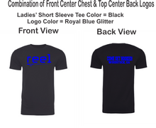 Load image into Gallery viewer, REEL-101- Next Level CVC Ladies &amp; UNISEX Short Sleeve Crew Tee - Glitter Logos