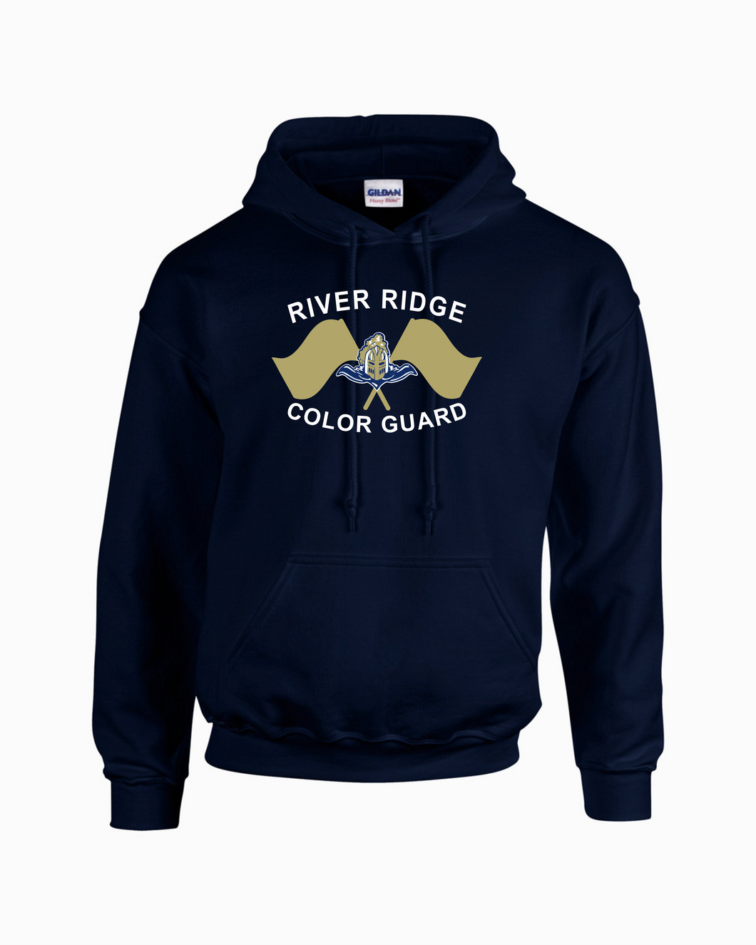 RR-BND-297-23 - Gildan-Hoodie - RR Color Guard Logo