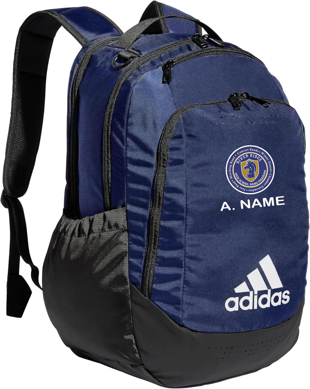 RR-BND-977-1 - Adidas Defender Sports Backpack - River Ridge Bands Logo & Personalized Name