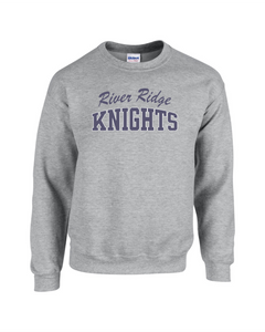 RR-LAX-052-13 - Gildan Adult 8 oz., 50/50 Fleece Crew - River Ridge Knights Logo