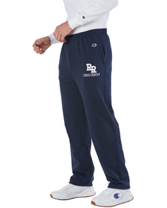 RR-XC-303-2 - Champion Adult Powerblend® Open-Bottom Fleece Pant with Pockets - RR Cross Country Logo