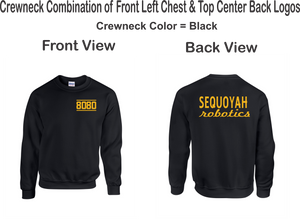 SEQ-Robotics-304-3 - Gildan Crew Neck Sweatshirt - 8080 Team Shirt Logos