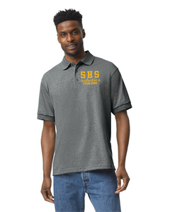 SEQ-Robotics-509-5 - Gildan Adult Jersey Short Sleeve Polo - SHS Robotics Team 8080 Logo