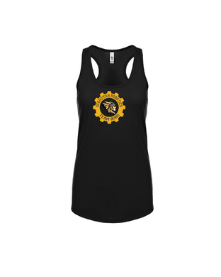 SEQ-Robotics-514-1 - Next Level Ladies' Ideal Racerback Tank - Sequoyah Robotics Team 8080 Logo