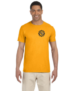 SEQ-Robotics-521-1 - Gildan Adult Softstyle Short Sleeve T-Shirt - Sequoyah Robotics Team 8080 Logo