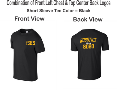 SEQ-Robotics-521-2 - Gildan Adult Softstyle Short Sleeve T-Shirt - Rock Shirt-Team 8080 Logos