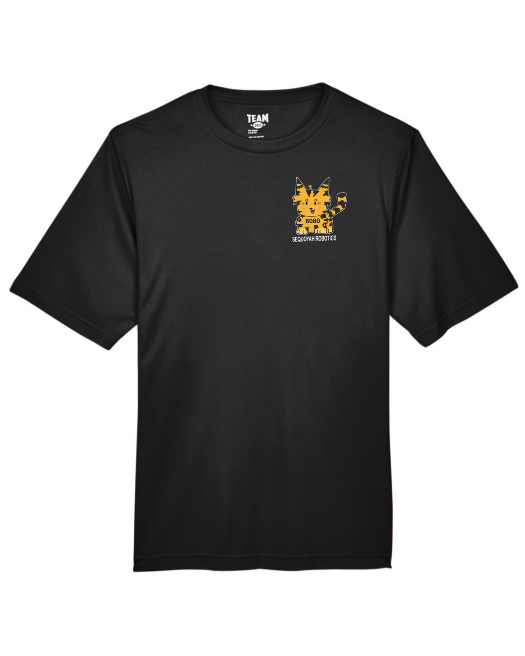 SEQ-Robotics-623-1 - Team 365 Zone Performance Short Sleeve T-Shirt - Sequoyah Robotics Team 8080 Logo