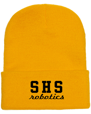 SEQ-Robotics-905-5 - Yupoong Adult Cuffed Knit Beanie - SHS Robotics Logo