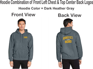 SEQ-Robotics-303-2 - Gildan Hoodie Sweatshirt - Rock Shirt Team 8080 Logos