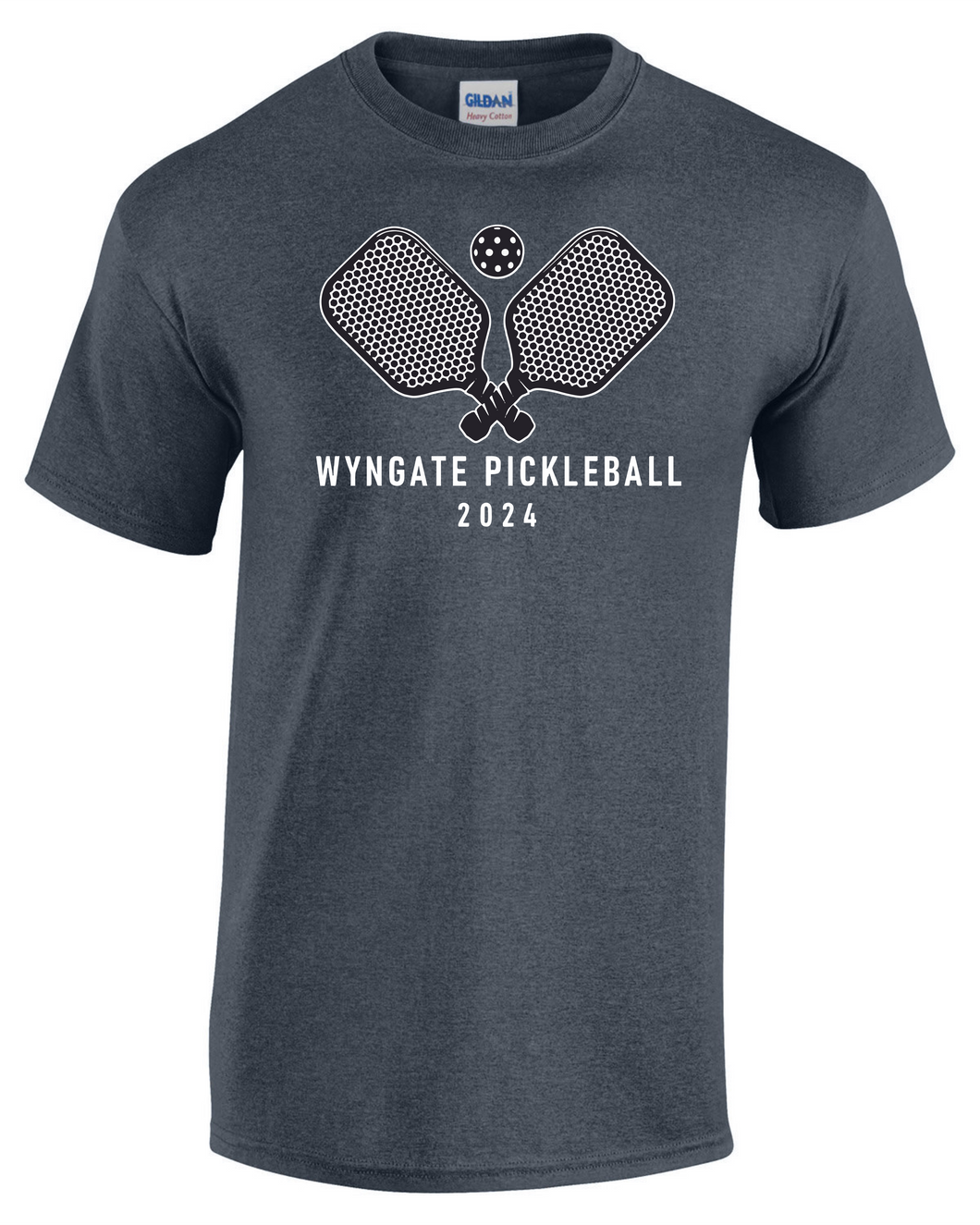 Wyngate-Pickleball-102 - Gildan Adult Heavy Cotton™ T-Shirt - 2024 Wyngate Pickleball Logo