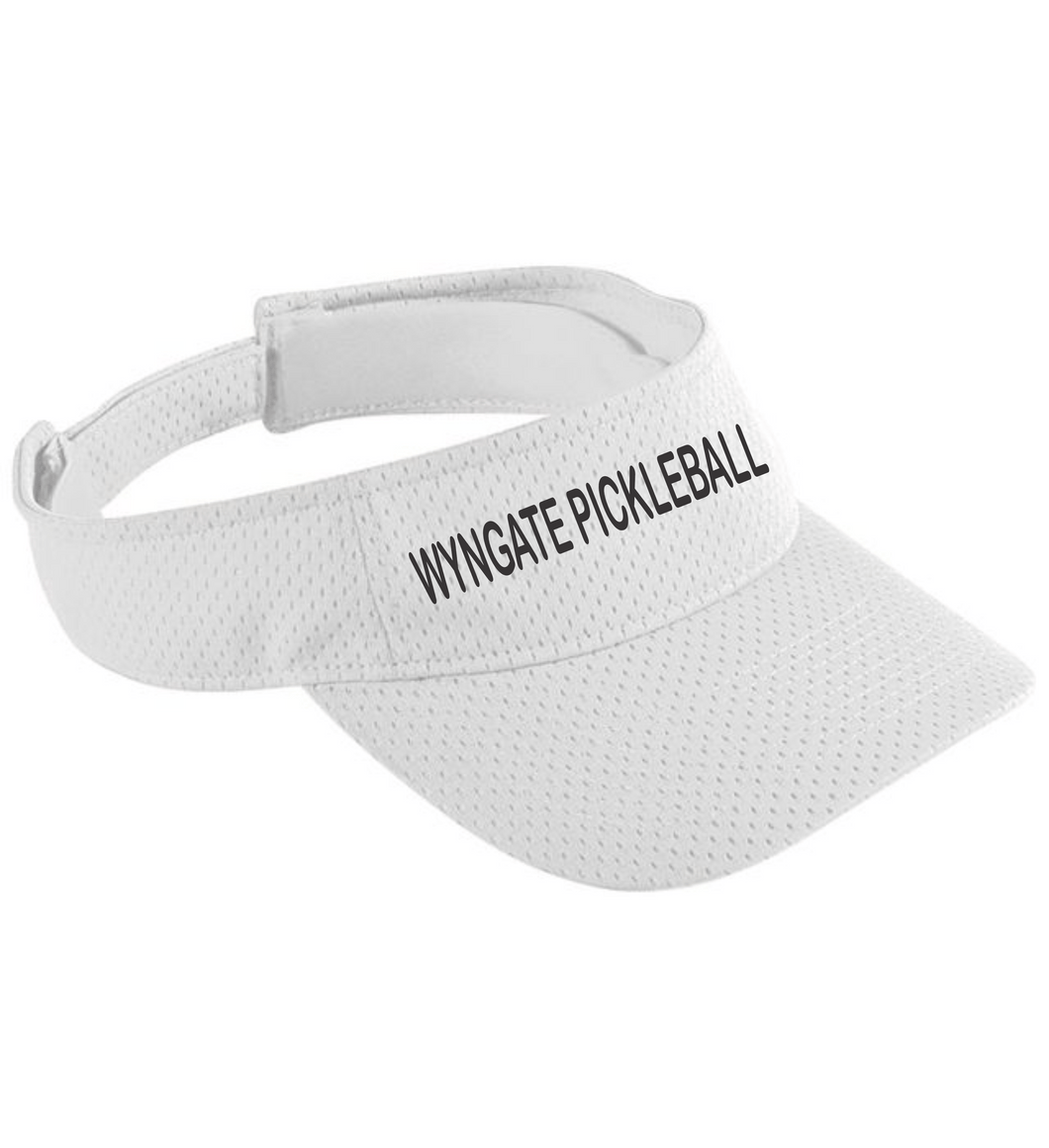 Wyngate-Pickleball-115 - Augusta Athletic Mesh Visor - Wyngate Pickleball Logo