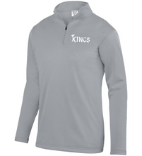 Load image into Gallery viewer, ATL-KINGS-101-2 - Augusta 1/4 Zip Wicking Fleece Pullover-Kings Lacrosse Logo