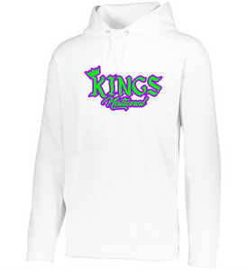 ATL-KINGS-105-11 - Augusta Wicking Fleece Hoodie Pullover - KINGS National Logo