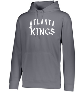ATL-KINGS-105-3 - Augusta Wicking Fleece Hoodie Pullover - Atlanta KINGS ARC Logo