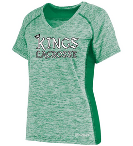 ATL-KINGS-360-1 - Holloway Ladies CoolCore Shirt - Kings Lacrosse Logo