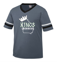 Load image into Gallery viewer, ATL-KINGS-543-5 - Augusta Sleeve Stripe Jersey - K With GA Outline Logo