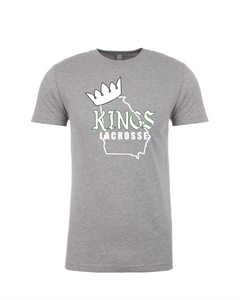 ATL-KINGS-601-5 - Next Level Unisex CVC Crewneck T-Shirt - K With GA Outline Logo