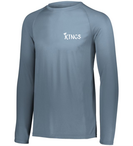 ATL-KINGS-624-2 - Attain Wicking Raglan Long Sleeve Tee - KINGS Logo