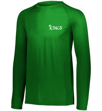 ATL-KINGS-624-2 - Attain Wicking Raglan Long Sleeve Tee - KINGS Logo