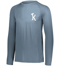 Load image into Gallery viewer, ATL-KINGS-624-7 - Attain Wicking Raglan Long Sleeve Tee - K With Crown Logo