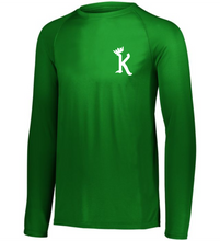 Load image into Gallery viewer, ATL-KINGS-624-7 - Attain Wicking Raglan Long Sleeve Tee - K With Crown Logo