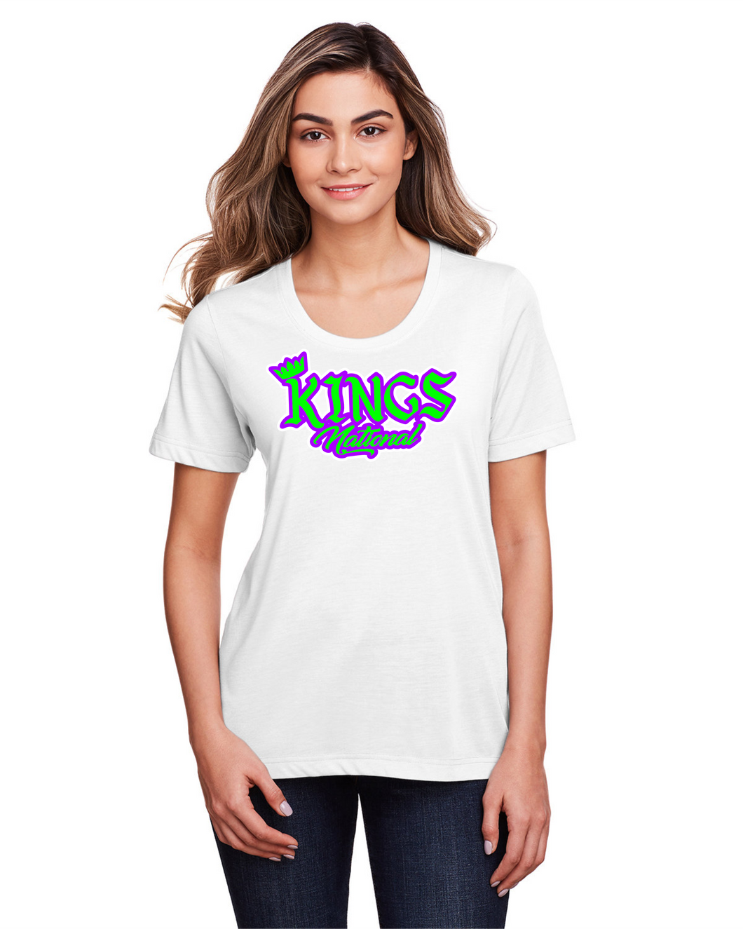 ATL-KINGS-631-11 - Core 365 Adult Fusion ChromaSoft Performance Short Sleeve T-Shirt - Kings National Logo