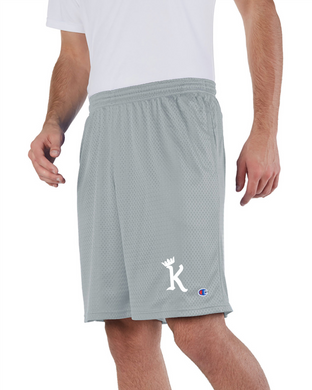 ATL-KINGS-731-7 - Champion Adult Mesh Short with Pockets (9 Inch Inseam) - K With Crown Logo