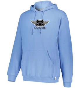 AWA-LAX-091-1 - Russell Athletic Unisex Dri-Power Hooded Sweatshirt - AWA Lacrosse Logo